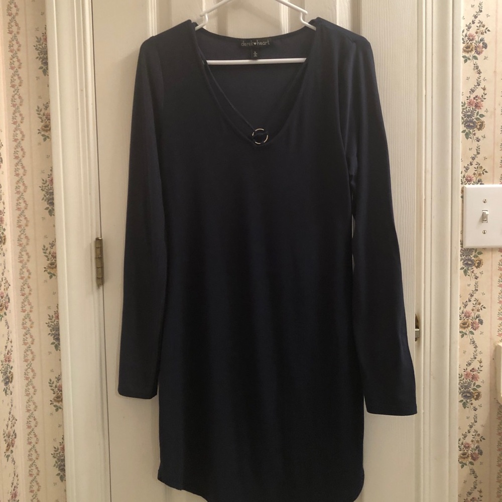 Derek Heart navy blue knee high dress